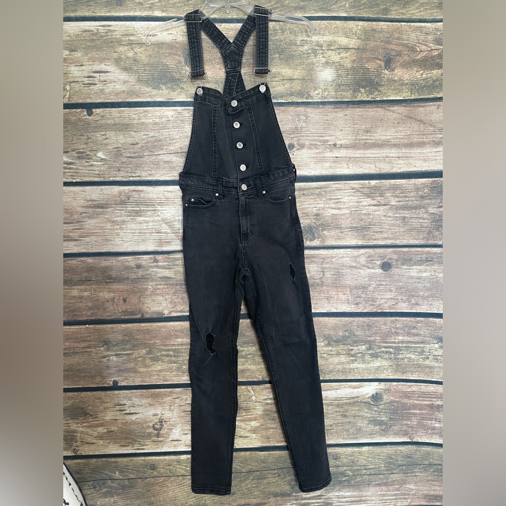 Ivy & Main Black Denim Overalls